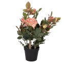 Clayre & Eef Piante artificiale Rosa 20x20x55 cm Rosa Plastica