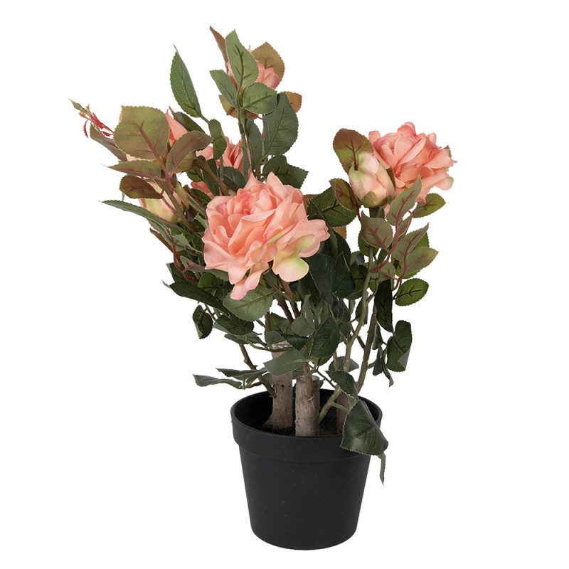 Clayre & Eef Piante artificiale Rosa 20x20x55 cm Rosa Plastica