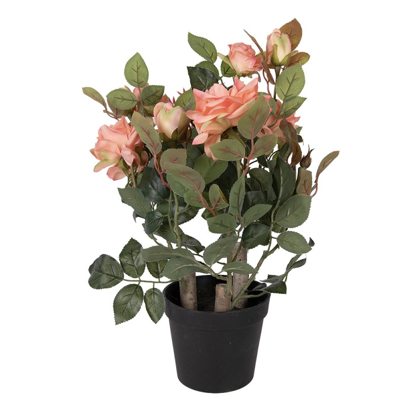 Clayre & Eef Piante artificiale Rosa 20x20x55 cm Rosa Plastica
