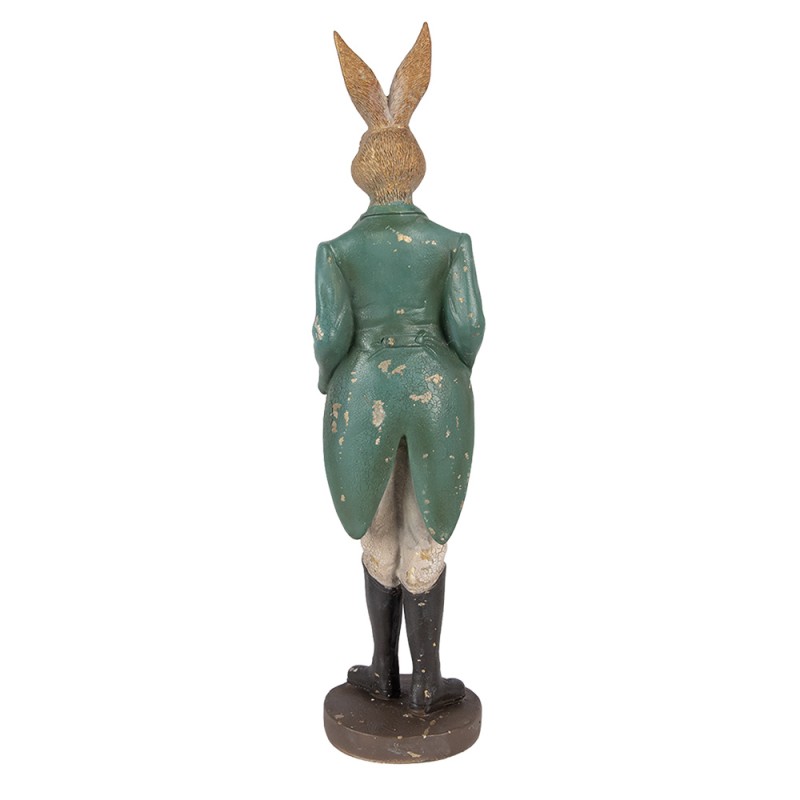 Clayre & Eef Decorative Figurine Rabbit 9x9x36 cm Brown Plastic