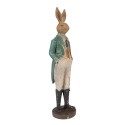 Clayre & Eef Decorative Figurine Rabbit 9x9x36 cm Brown Plastic
