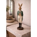 Clayre & Eef Decorative Figurine Rabbit 9x9x36 cm Brown Plastic