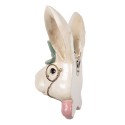 Clayre & Eef Image de décoration Lapin 17x11x25 cm Beige Plastique