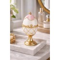 Clayre & Eef Decorative Figurine Egg Ø 8x15 cm White Plastic