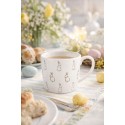 Clayre & Eef Mug 275 ml Blanc Porcelaine Lapins