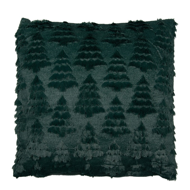 Clayre & Eef Decorative Cushion 45x45 cm Green Synthetic