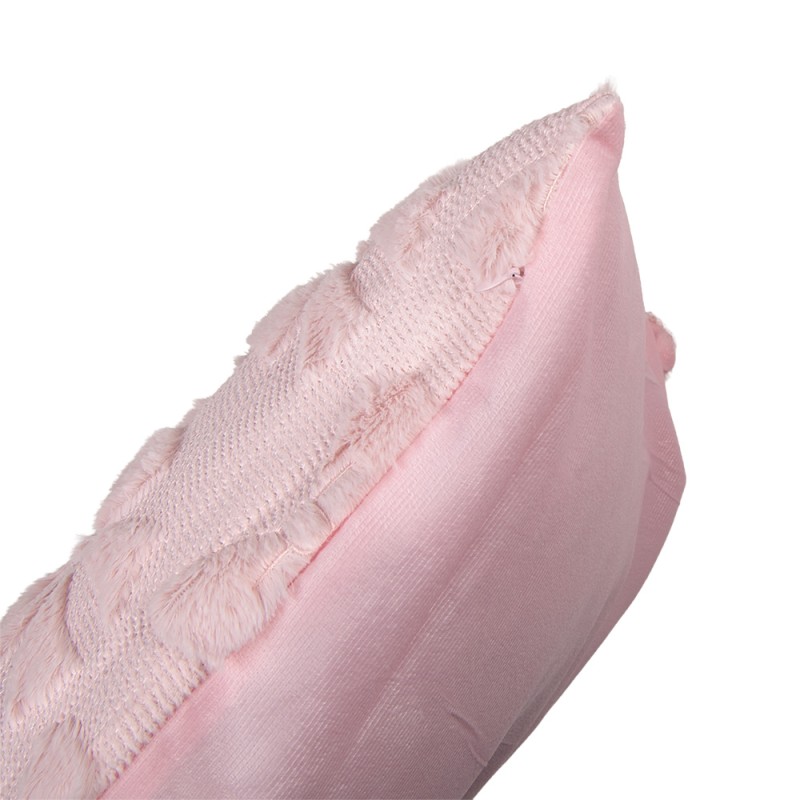 Clayre & Eef Decorative Cushion 45x45 cm Pink Synthetic