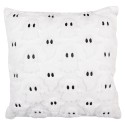 Clayre & Eef Cuscino decorativo 45x45 cm Bianco Sintetico
