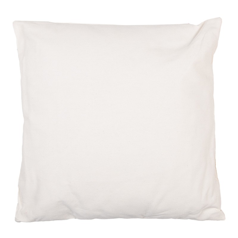 Clayre & Eef Cuscino decorativo 45x45 cm Bianco Sintetico