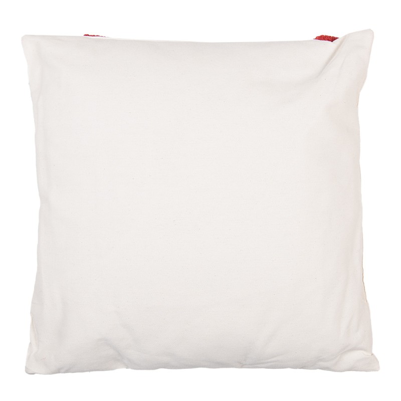 Clayre & Eef Coussin 45x45 cm Blanc Synthétique