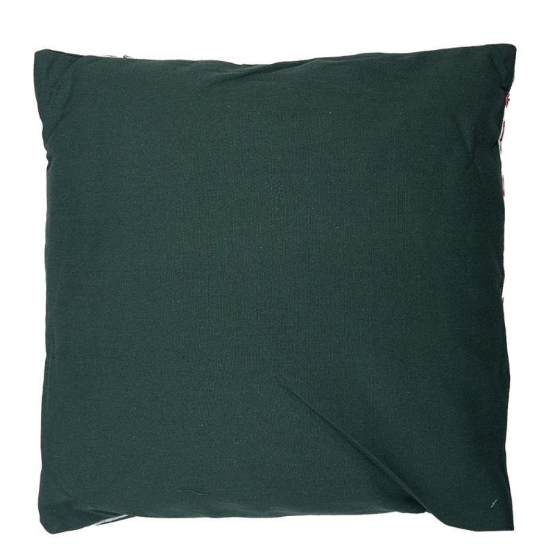 Clayre & Eef Decorative Cushion 45x45 cm Green Synthetic