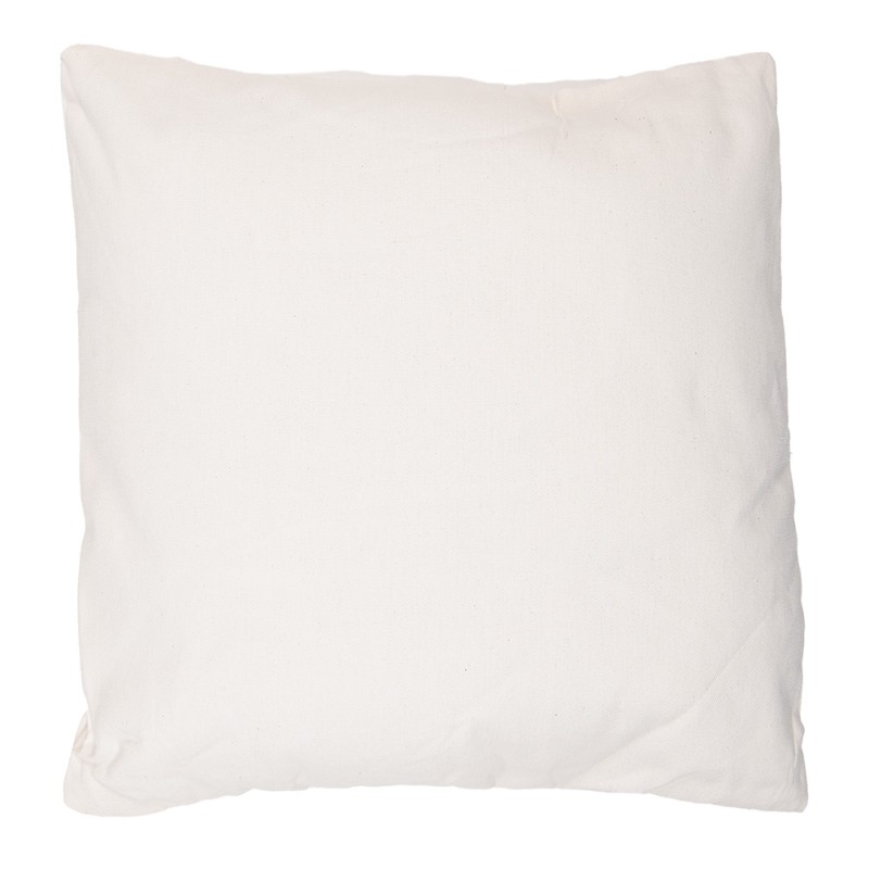 Clayre & Eef Decorative Cushion 45x45 cm White Synthetic