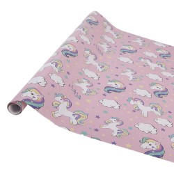 Clayre & Eef Inpakpapier 3 Rollen 50x75 cm Roze Papier