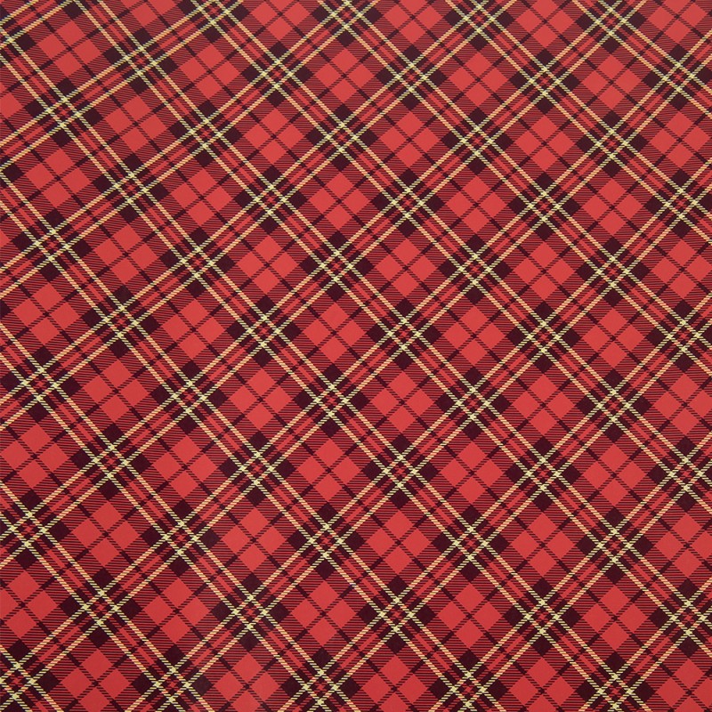 Clayre & Eef Papier cadeau 3 rouleaux 50x75 cm Rouge Papier