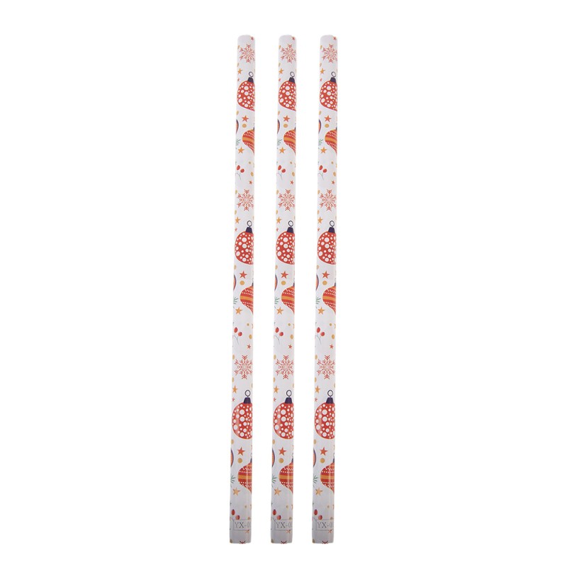 Clayre & Eef Wrapping paper 3 rolls 50x75 cm White Paper