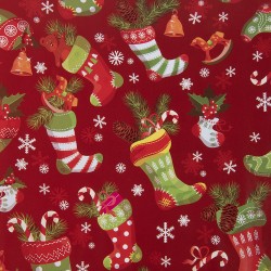 Clayre & Eef Wrapping paper 3 rolls 50x75 cm Red Paper