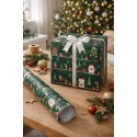 Clayre & Eef Wrapping paper 3 rolls 50x75 cm Green Paper