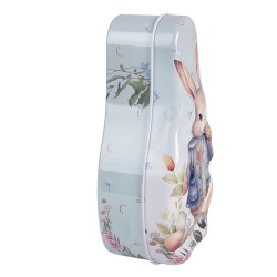 Clayre & Eef Aufbewahrungsdose 14x7x5 cm Blau Metall