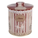 Clayre & Eef Aufbewahrungsdose Ø 15x17 cm Beige Metall