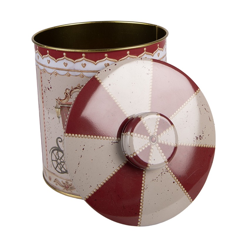 Clayre & Eef Aufbewahrungsdose Ø 15x17 cm Beige Metall