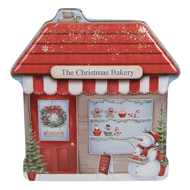 Clayre & Eef Aufbewahrungsdose 21x22x6 cm Blau Metall