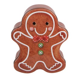 Clayre & Eef Aufbewahrungsdose 11x13x5 cm Braun Metall