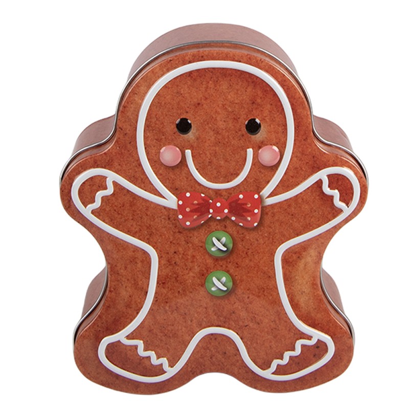 Clayre & Eef Aufbewahrungsdose 11x13x5 cm Braun Metall