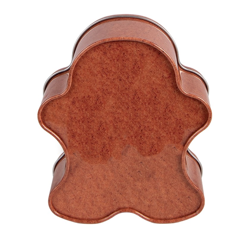 Clayre & Eef Aufbewahrungsdose 11x13x5 cm Braun Metall