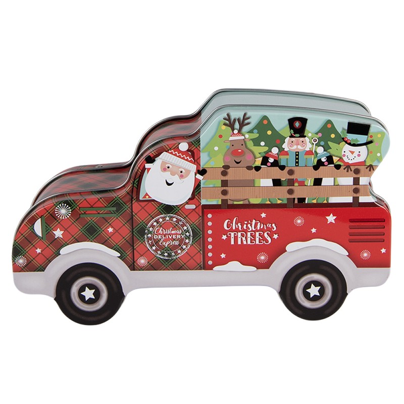 Clayre & Eef Aufbewahrungsdose 19x11x7 cm Rot Metall