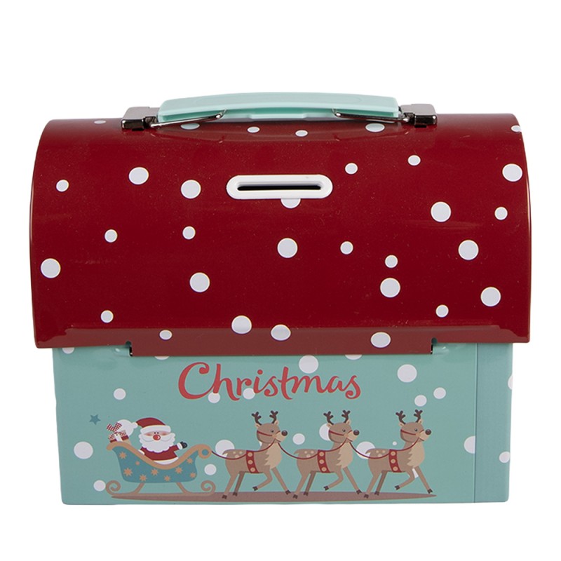 Clayre & Eef Spardosen 17x8x14 cm Grün Metall