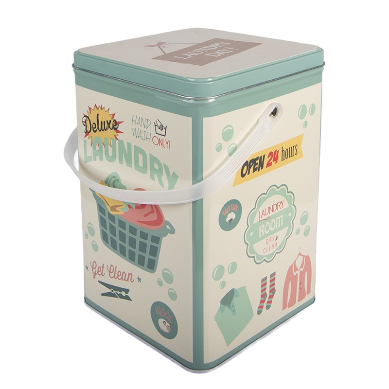 Clayre & Eef Aufbewahrungsdose 15x15x23 cm Beige Metall