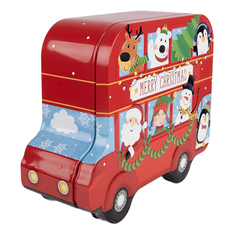 Clayre & Eef Aufbewahrungsdose 19x15x7 cm Rot Metall