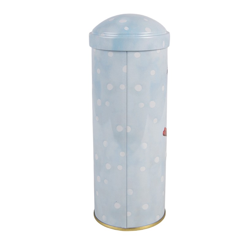 Clayre & Eef Tirelire Boîte aux lettres Ø 6x16 cm Rouge Métal