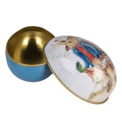 Clayre & Eef Image de décoration Œuf 5x6x4 cm Blanc Métal