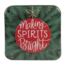 Clayre & Eef Aufbewahrungsdose 17x17x6 cm Grün Metall