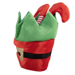 Clayre & Eef Weihnachtsdekoration Weihnachtsmütze 30x26 cm Rot Synthetisch