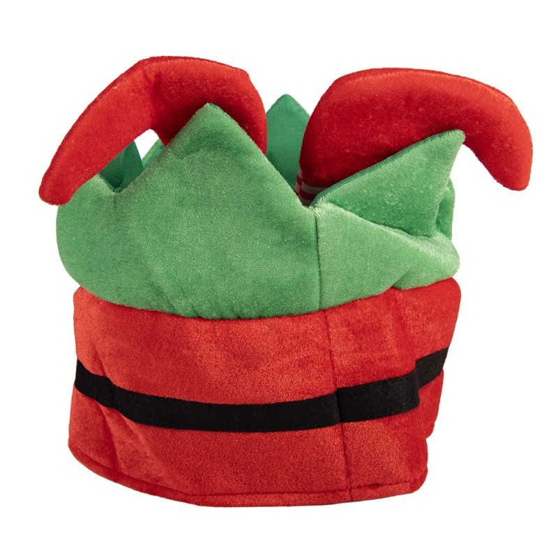 Clayre & Eef Weihnachtsdekoration Weihnachtsmütze 30x26 cm Rot Synthetisch