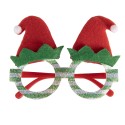 Clayre & Eef Weihnachtsbrille 15x3x11 cm Grün Kunststoff