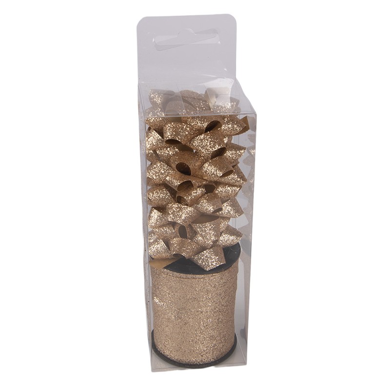 Clayre & Eef Dekoratives Band 5x5x15 cm Goldfarbig Kunststoff