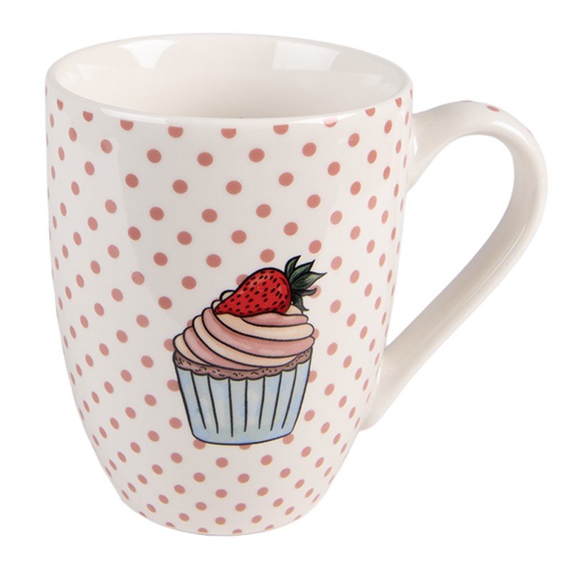 Clayre & Eef Mug set de 4 300 ml Rose Porcelaine