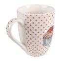 Clayre & Eef Mug set de 4 300 ml Rose Porcelaine