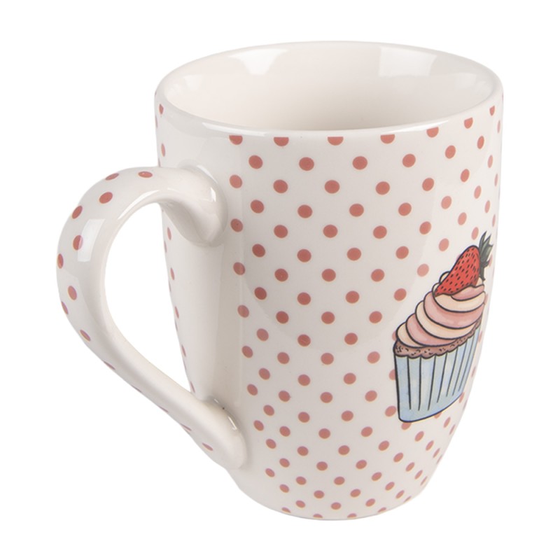 Clayre & Eef Mug set de 4 300 ml Rose Porcelaine