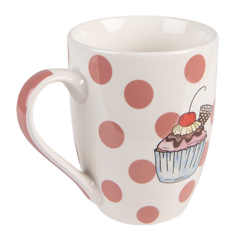 Clayre & Eef Mug set de 4 300 ml Rose Porcelaine