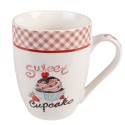 Clayre & Eef Mug set de 4 300 ml Rose Porcelaine