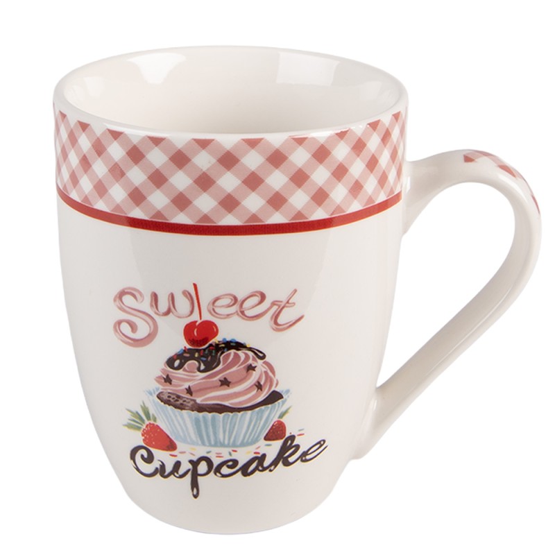 Clayre & Eef Mug set de 4 300 ml Rose Porcelaine
