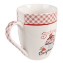 Clayre & Eef Mug set de 4 300 ml Rose Porcelaine