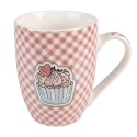 Clayre & Eef Mug set de 4 300 ml Rose Porcelaine