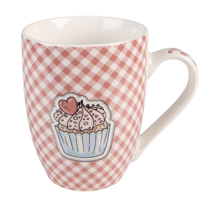 Clayre & Eef Mug set de 4 300 ml Rose Porcelaine