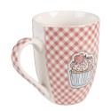 Clayre & Eef Mug set de 4 300 ml Rose Porcelaine