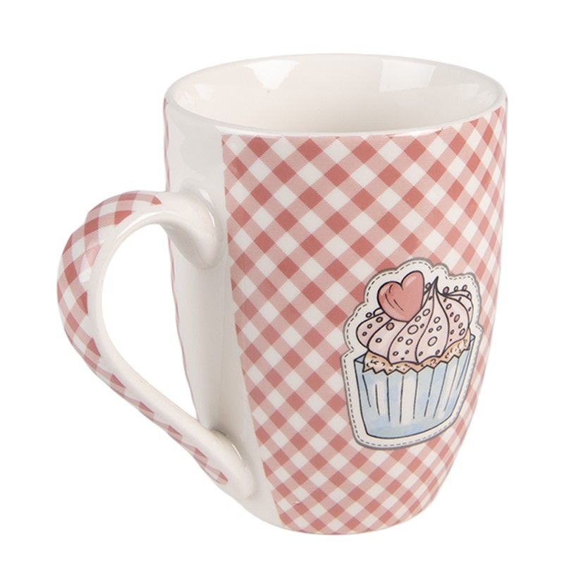 Clayre & Eef Mug set de 4 300 ml Rose Porcelaine
